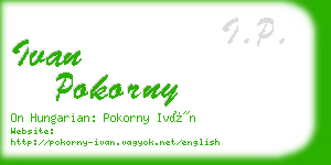 ivan pokorny business card